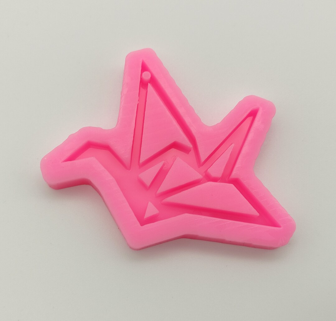 Origami Crane Keychain Silicone Mold Epoxy Resin Pendant Mold Etsy UK