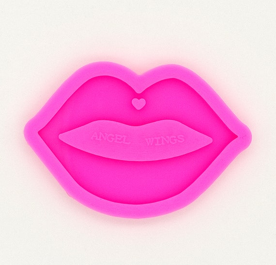 Lips Keychain Silicone Mould, Epoxy Resin Pendant Mold, Kiss