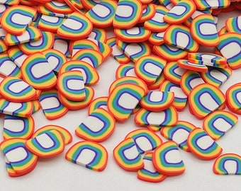 10g Rainbow Clay Fimo Slices, Resin Craft Supplies, Nail Art, Polymer Clay Slices, Slime Supplies, Epoxy Resin Filler, Nail Art