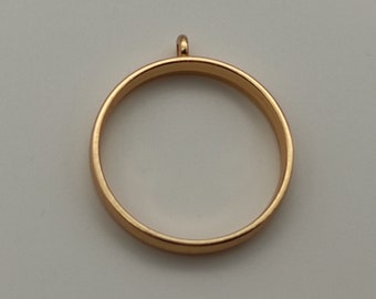 10 pcs Open Back Round Resin Bezel Jewellery pendant. 32x28x4.5mm