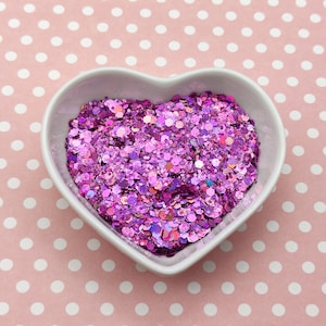 Gros mélange de paillettes holographiques roses, Fournitures en résine, Paillettes pour nail art, Fournitures slime, Paillettes en résine, Paillettes pour festival, Fournitures créatives