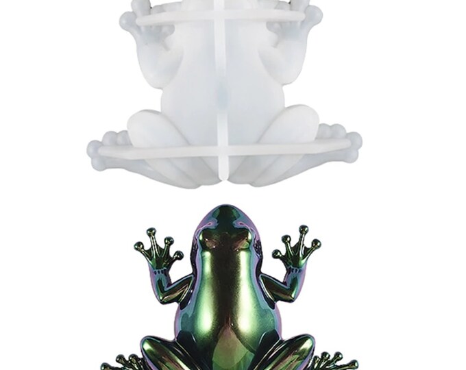 Xidmold 3D Stacking Frog Silicone Mold - For Candles, Resin, Chocolate, Soap, Fondant, Polymer Clay