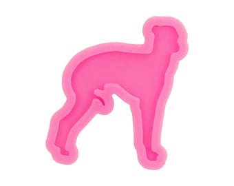 Whippet Keychain Silicone Mould, Dog Epoxy Resin Pendant Mold, Dog Mold, Animal Craft Mold, Polymer Clay Mold, Shiny Keychain Mold