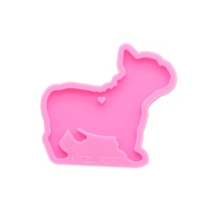 French Bulldog, Dog Keychain Silicone Mould, Epoxy Resin Pendant Mold, Dog Mold, Animal Craft Mold, Polymer Clay Mold, Shiny Keychain Mold
