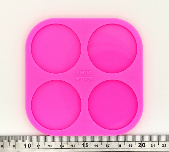 Circle Shape Silicone Mould, Epoxy Resin Pendant Mold, 3.8 cm diameter for  each circle