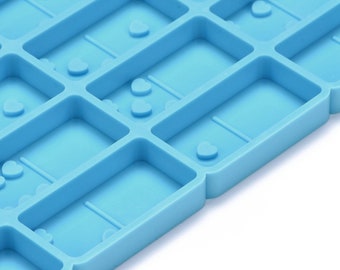 Dominoes Silicone Mold, Dominos with Hearts Resin Mold, Love Heart Domino Tile Mold, Game Mold, Craft Supplies, Silicone Dominoe Set Mould