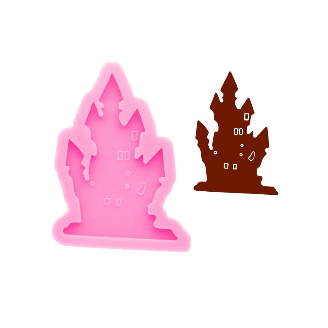 Haunted House Silicone Mould for Keychains Epoxy Craft Molds Handmade