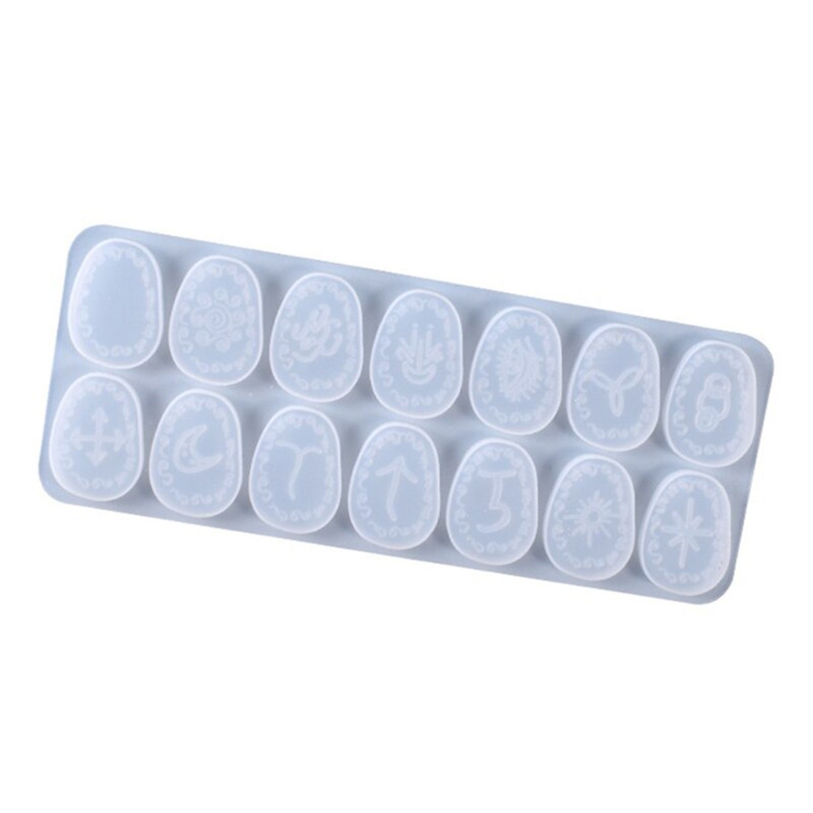 Runes Silicone Mould, Viking Runes Epoxy Resin Pendant Mold, Runic ...