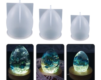 Egg Lamp Silicone Mould, Oval Night Light Mold, Micro Landscape Decoration Mould, Egg Ball Lamp Resin Mold, Epoxy Art Mold, Resin Supplies