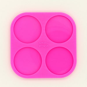 Circle Shape Silicone Mould, Epoxy Resin Pendant Mold, 3.8 cm diameter for each circle
