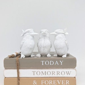 No Evil See Hear Speak White Kookaburra Figurine - Set of 3 | Kookaburra Gifts | Kookaburra Decor | Bird Lover's Gifts | Home Gifts