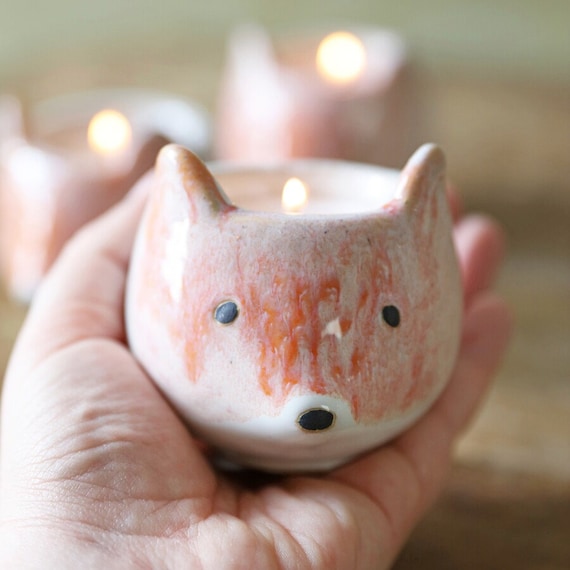 Fox tea light holder online