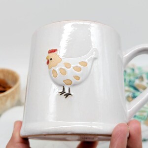 Tazza da tè/caffè in ceramica con pollo immagine 15