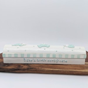 Coffret certificat de naissance pour bébé | Cadeaux pour nouveau-nés | Cadeaux pour bébé