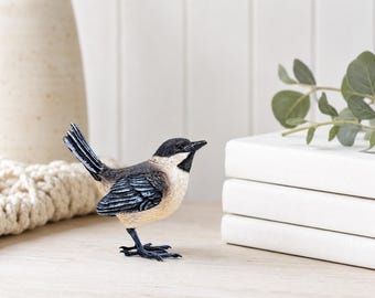 Willy Wagtail Bird Figurine Ornament | Home Decor Gifts