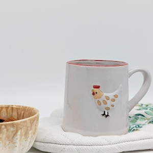 Tazza da tè/caffè in ceramica con pollo immagine 10