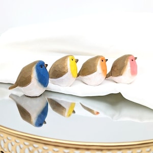 Colourful Timber Bird Figurine | Bird Gifts | Bird Home Decor | Statue | Sculpture | Home Gifts