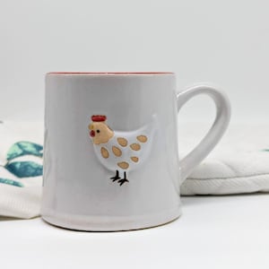 Tazza da tè/caffè in ceramica con pollo immagine 13