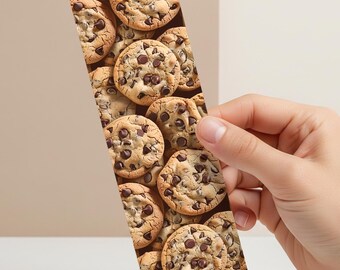 Chocolate Chip Bookmark Cookie Design Personalized Bookmark Tassel Included Bulk Bookmarks Reading Accessory Book Lover