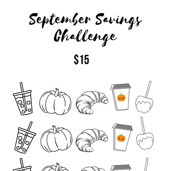 SEPTEMBER SAVINGS CHALLENGE | Fall Savings | Pumpkin Savings | Coffee Savings | Fall Vibes | Sinking Funds | Money Savings | Kris Budgets