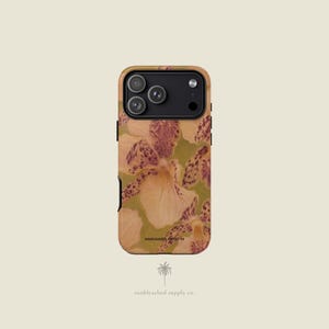 Vintage Floral Phone Case | Botanical iPhone Case | Neutral Boho Tough Case
