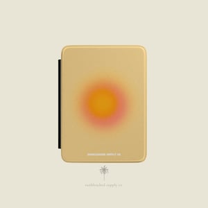 Sunburst Gradient Kindle Case | Minimal Retro Sunset Cover