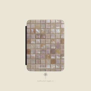 Pearl Mosaic Kindle Case | Neutral Tile Paperwhite Cover