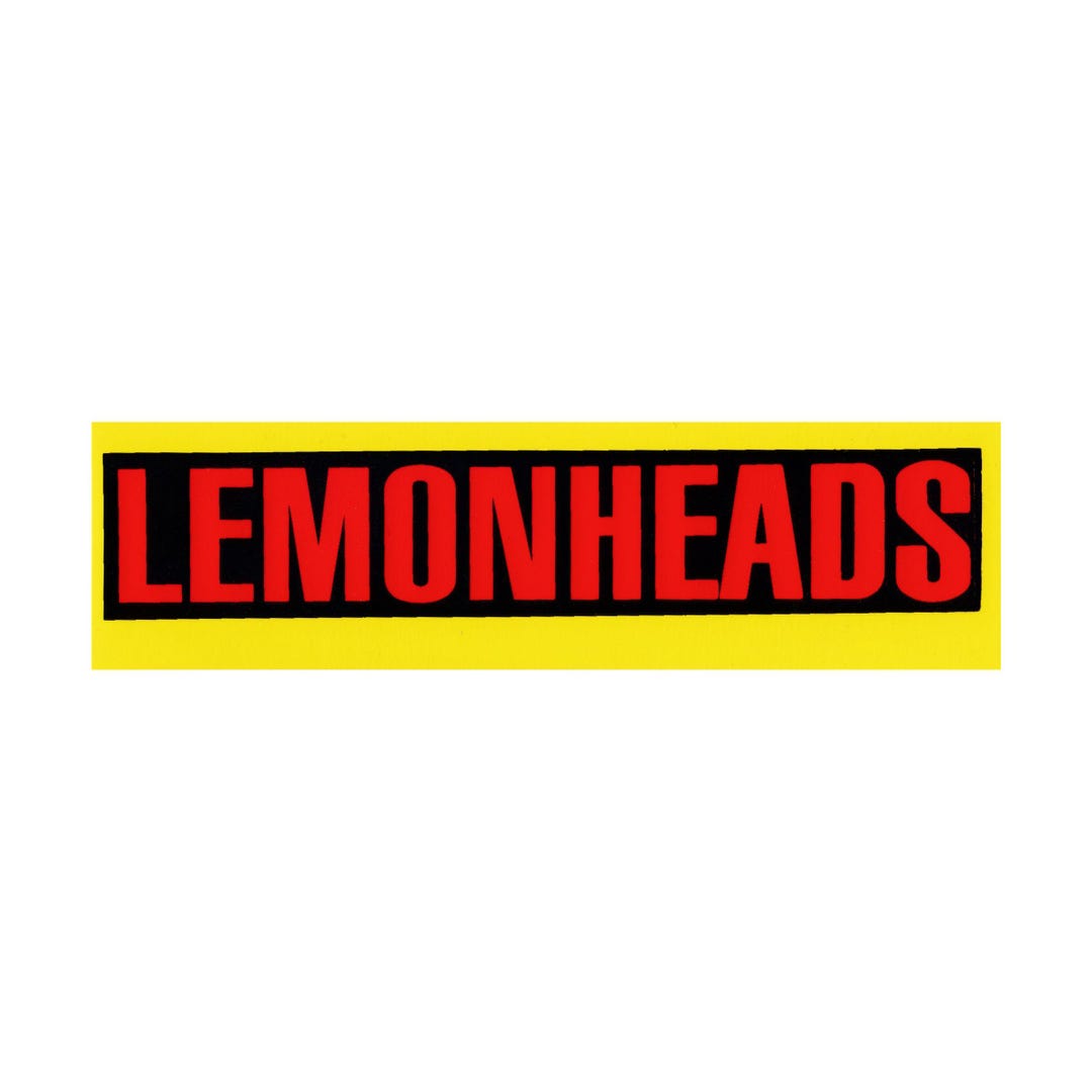 Lemonheads Sticker Vintage 1990s 6.62