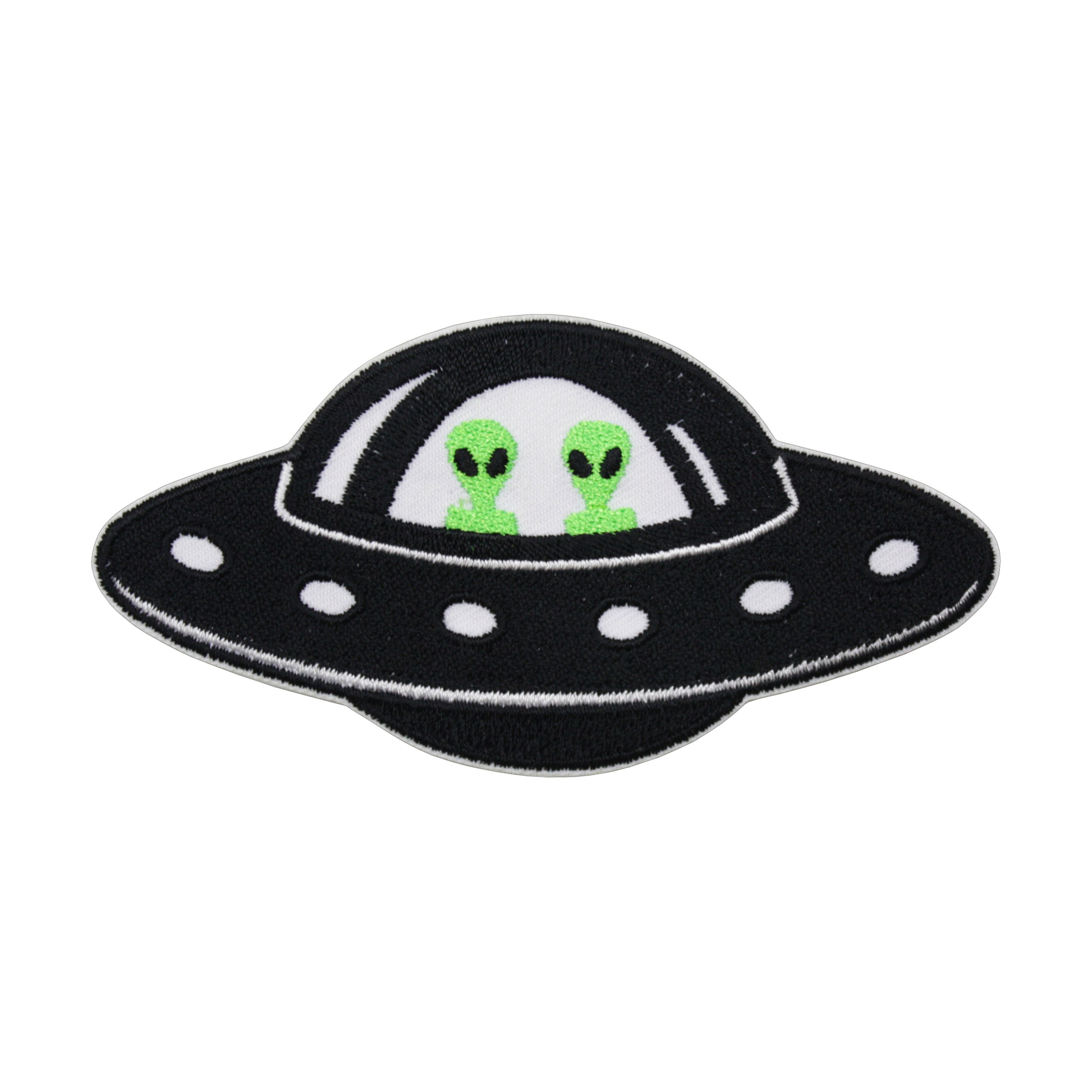 4.25" Embroidered Iron on Patch - Aliens in UFO Spaceship - Etsy