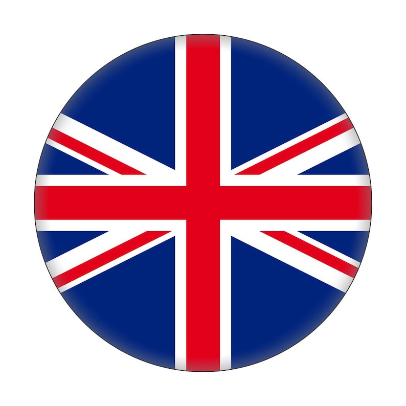 Bottone da 1" - Union Jack - Bandiera britannica immagine 1