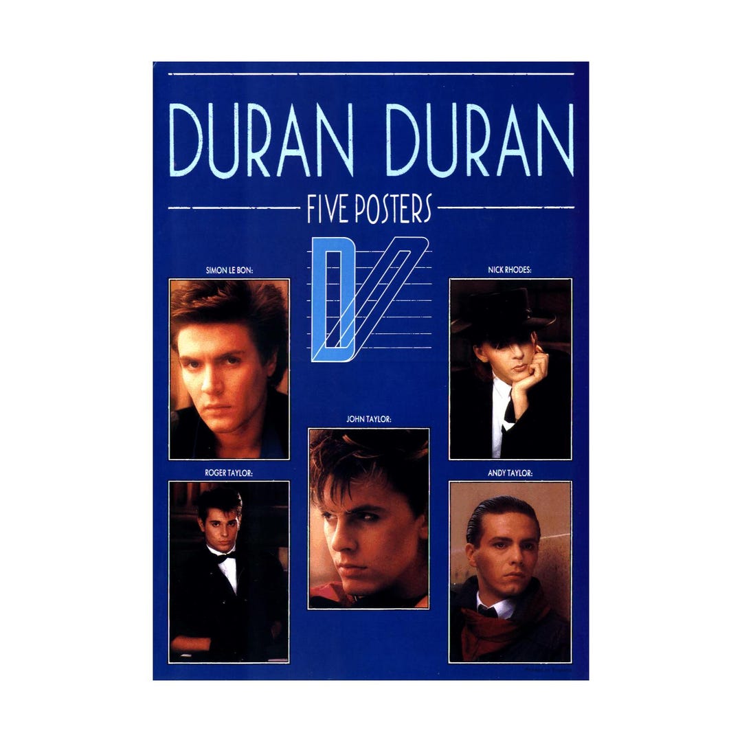 Duran Duran レコード 付属ポスター付き Vintage 1990s Duran Duran Poster Book - Includes 5 of 12