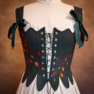 Stays - Eve, Hand embroidered corset