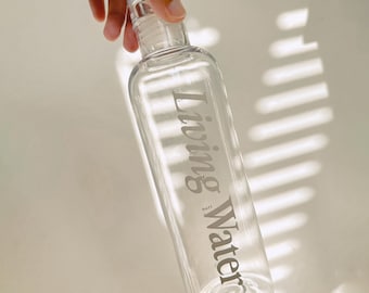 Living Water Plastic Water Bottle | 500ml Reusable Bottle | Faith Affirmations | Time Stamp Water Bottle | Christian Apparel