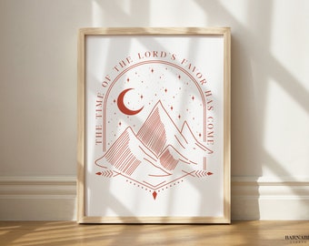 Christian Art| Christian Wall Art | Scripture Wall Art | Jesus | The Lord's Favor by Barnabé Studio