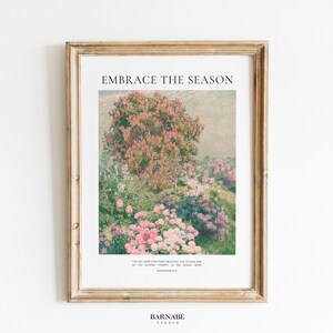 DIGITAL DOWNLONAD | Embrace The Season by Barnabé Studio | Ecclesiastes 3 11 | Neutral Floral Christian Wall Art