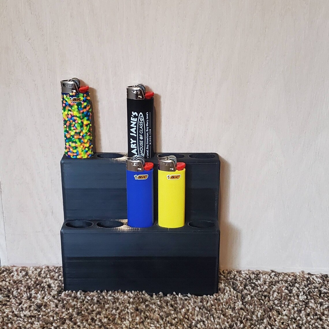 Wall mounted Bic lighter holder/ display Etsy