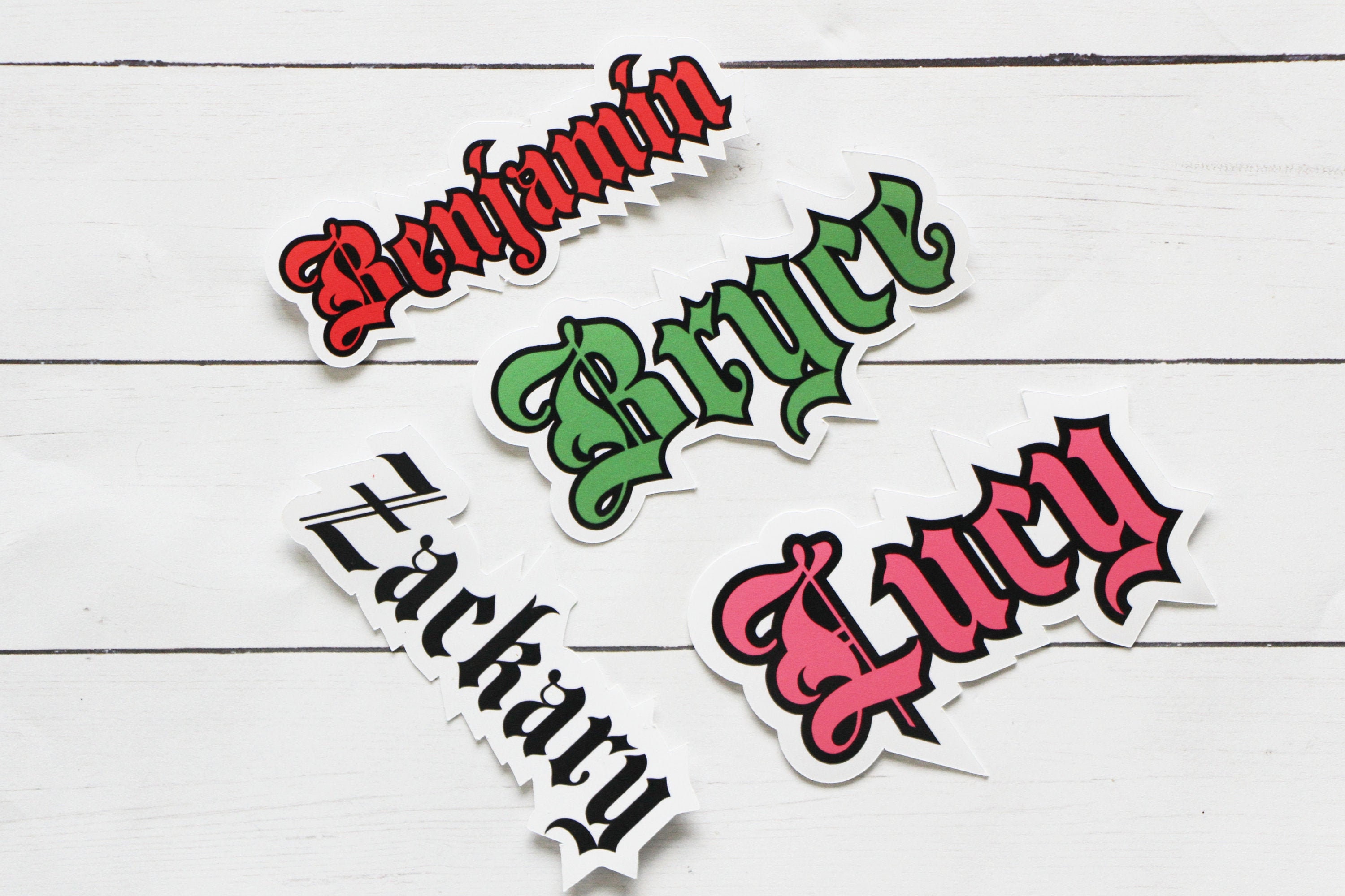 Custom Name Die Cut Stickers/custom Name Stickers/personalized Stickers