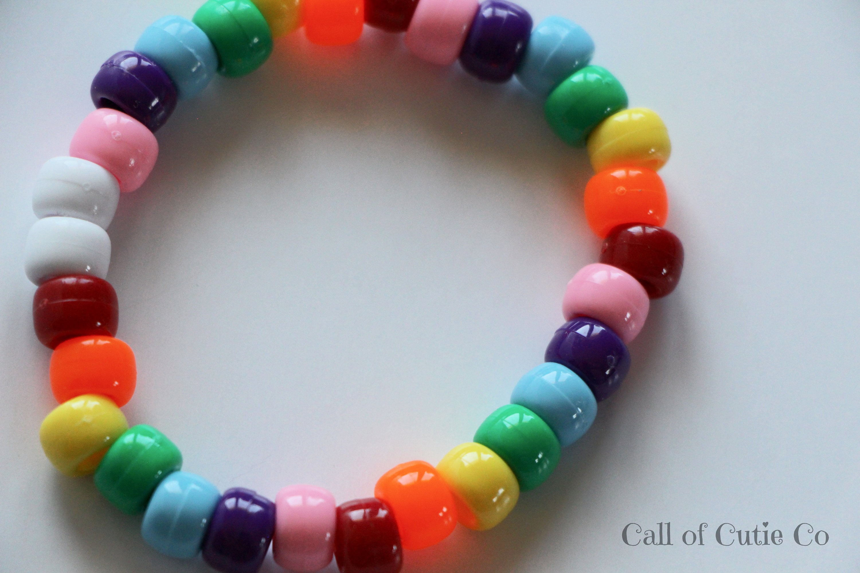 Personalised Beaded Rainbow Bracelet – Bongo Beads