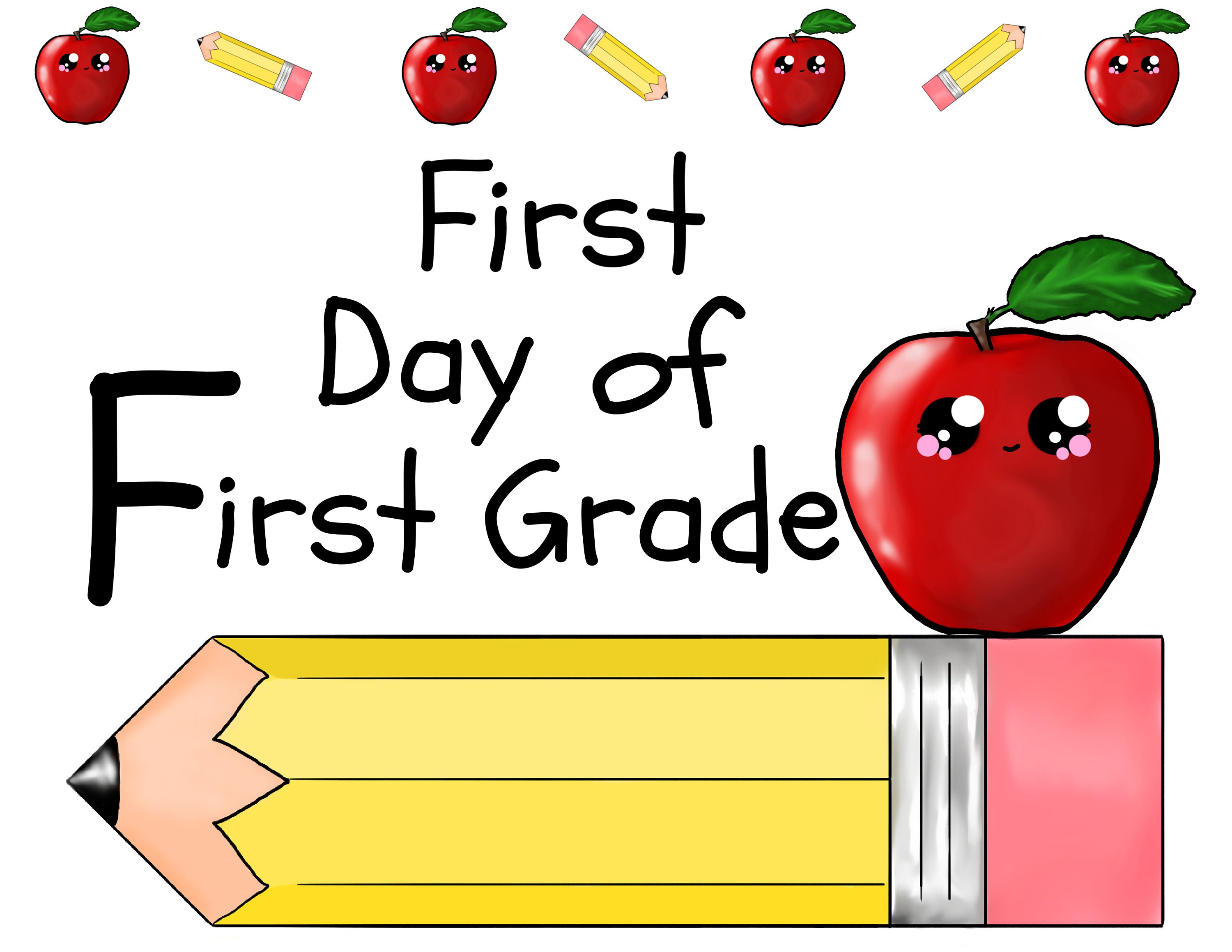 First Day of First Grade Sign/instant Download/school Sign/first Day of ...