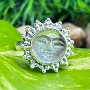 Carved Crystal Ring Etsy Australia