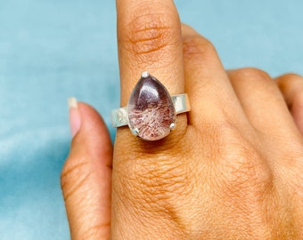 Handmade Garden Quartz Sterling Silver Ring: Women's Gemstone Jewelry