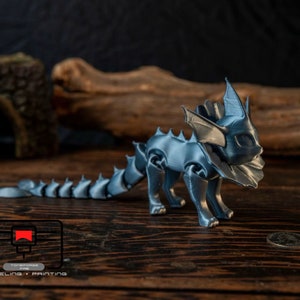 Articulated 3D printed Vaporeon fidget toy