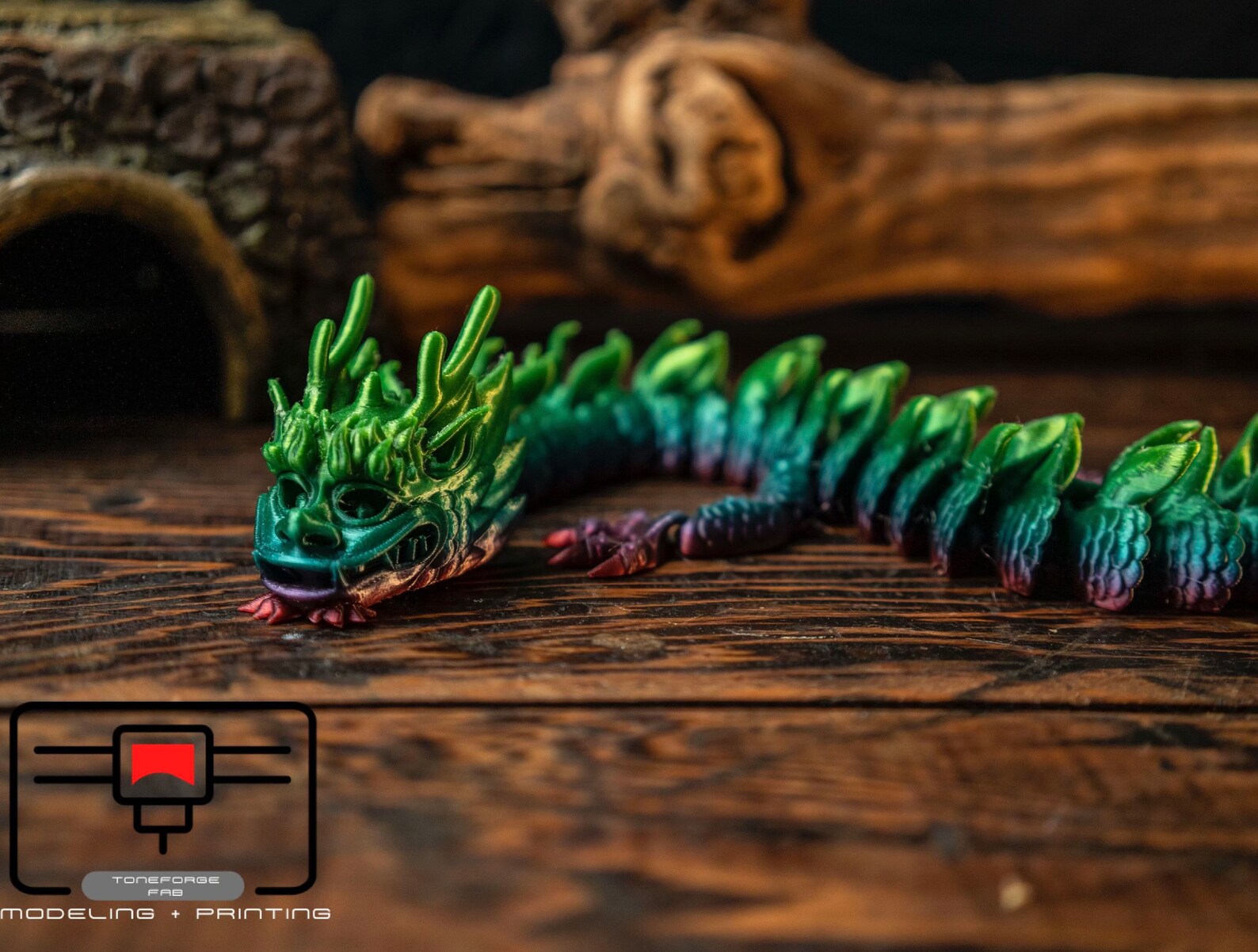 Articulated 3D Printed Imperial Dragon Flexi Dragon Fidget | Etsy