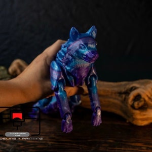 Articulated 3D printed Giant Wolf fidget toy