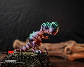 Articulated 3D printed Trex Flexi dino, fidget toy