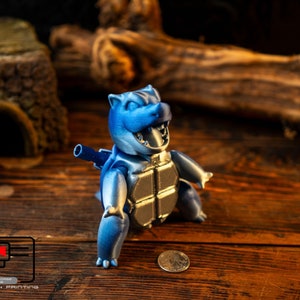 Articulated 3D Printed Blastoise Fidget Toy - Etsy