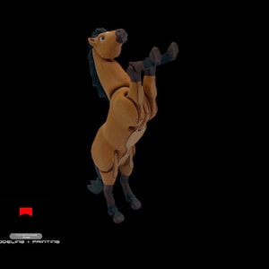 Articulated 3D printed Horse