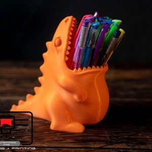 3D printed Dino Pencil Holder