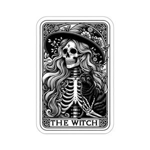 Pegatina de la Bruja del Tarot 3