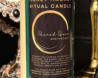 Vela ritual para atraer dinero - Grande
